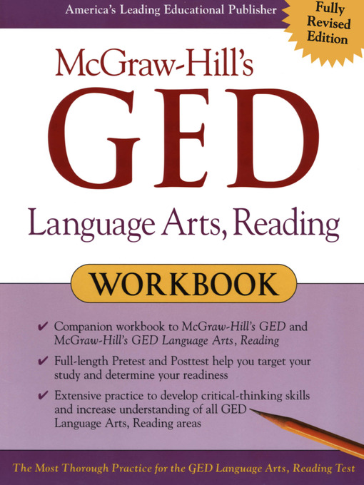 Title details for McGraw-Hill's GED Language Arts, Reading Workbook by John Reier - Available